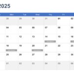 Calendar PowerPoint Template 2025 & Google Slides Theme 7