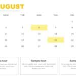 PowerPoint Quarterly Calendar Template 2025 & Google Slides Theme 7