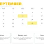 PowerPoint Quarterly Calendar Template 2025 & Google Slides Theme 8