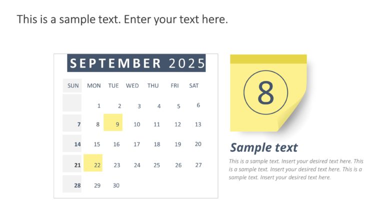 PowerPoint Weekly Calendar Template 2025 & Google Slides Theme 8