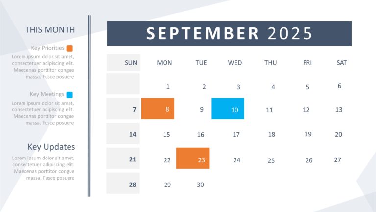 2025 PowerPoint Calendar Template & Google Slides Theme 8
