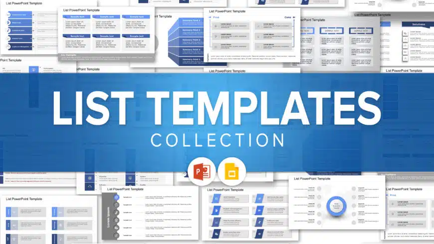 List Templates Collection for PowerPoint & Google Slides