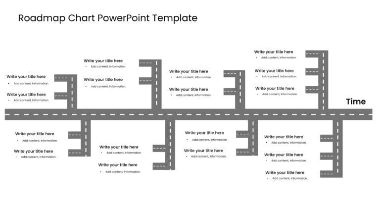 Roadmap chart PowerPoint Template & Google Slides Theme