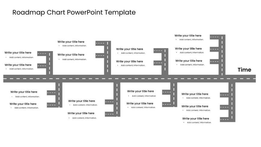 Roadmap chart PowerPoint Template