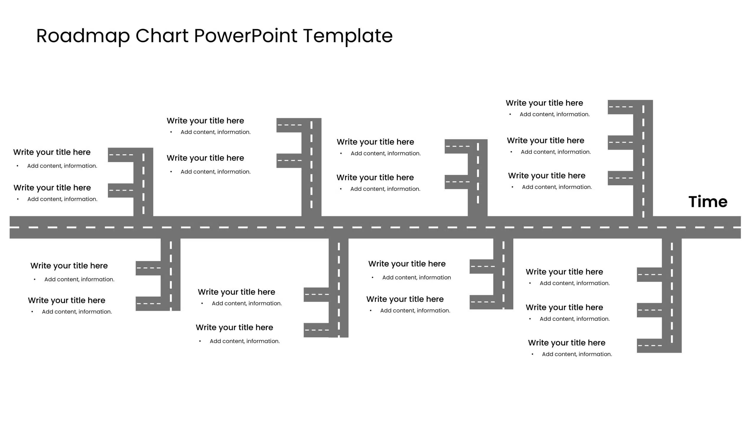 Roadmap chart PowerPoint Template & Google Slides Theme