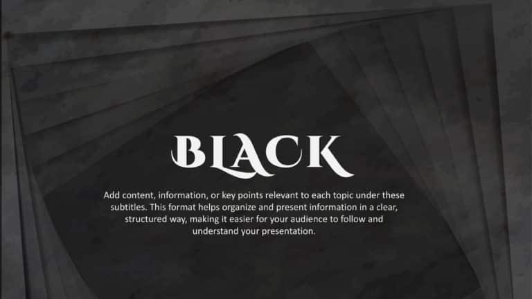 Black PowerPoint Background & Google Slides Theme