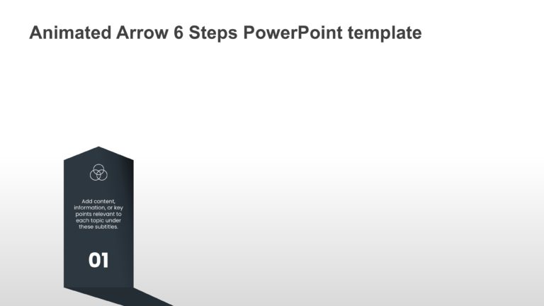 Animated Arrow 6 Steps PowerPoint Template & Google Slides Theme 1