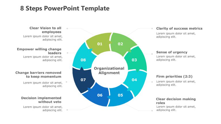 8 Steps PowerPoint Template Collection & Google Slides Theme 3