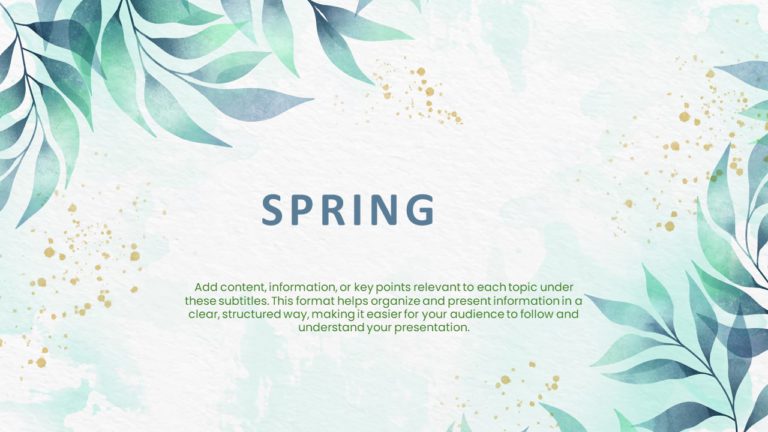 Spring PowerPoint Background & Google Slides Theme 1