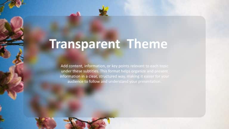 Transparent Google Slides Background Theme 2