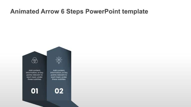 Animated Arrow 6 Steps PowerPoint Template & Google Slides Theme 2