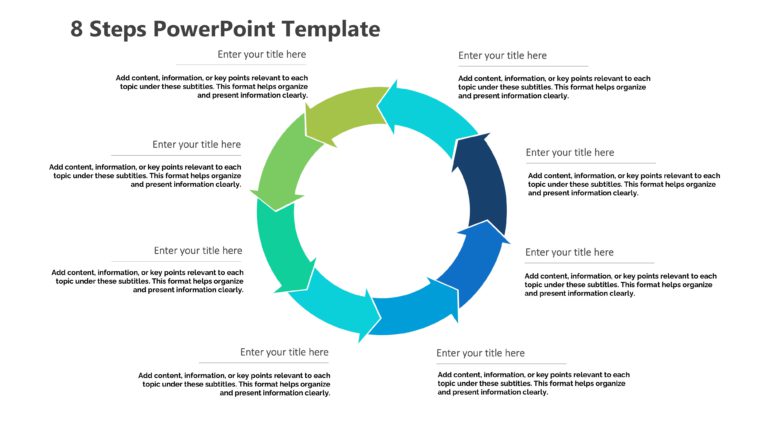 8 Steps PowerPoint Template Collection & Google Slides Theme 8