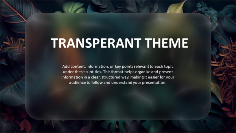 Transparent Google Slides Background Theme 1