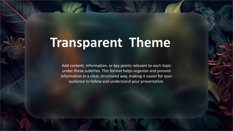 Transparent Google Slides Background Theme 1