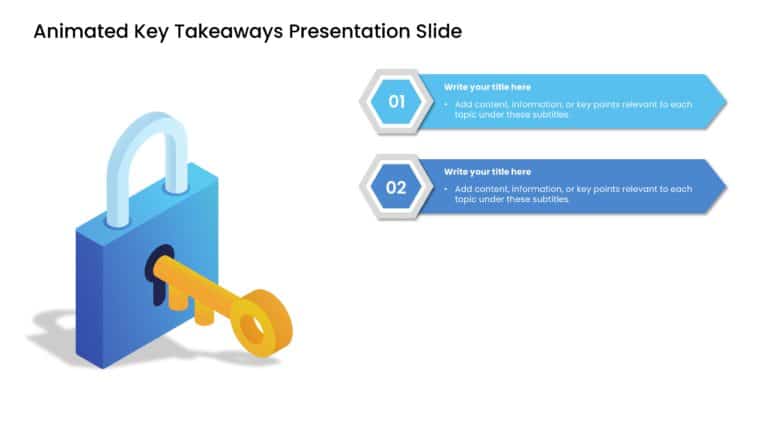 Animated Key Takeaways PowerPoint Template & Google Slides Theme 2