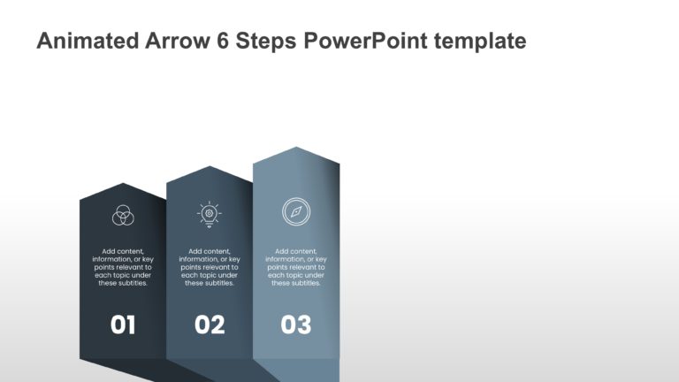 Animated Arrow 6 Steps PowerPoint Template & Google Slides Theme 3