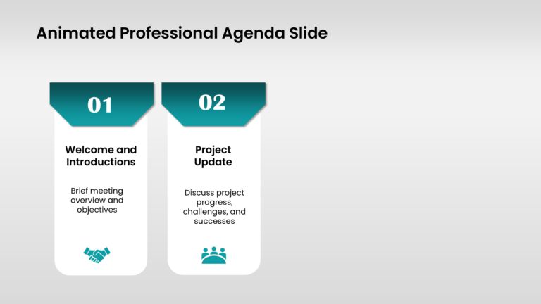 Animated Professional Agenda Slide & Google Slides Theme 2