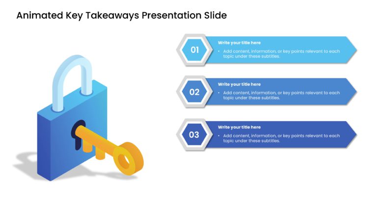 Animated Key Takeaways PowerPoint Template & Google Slides Theme 3