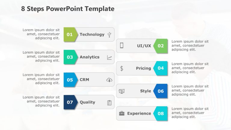 8 Steps PowerPoint Template Collection & Google Slides Theme 11