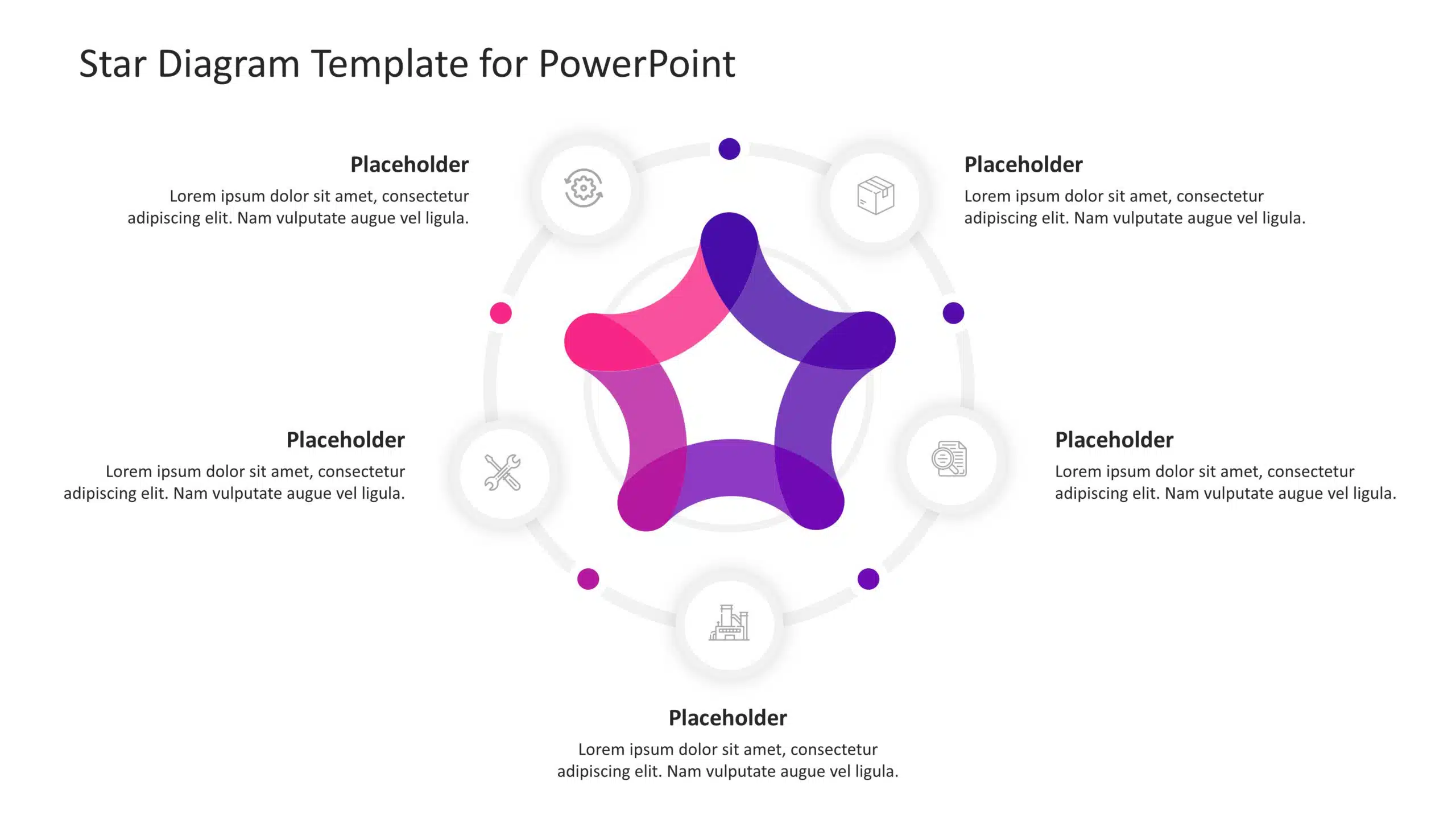 Star Diagram Slide Template & Google Slides Theme