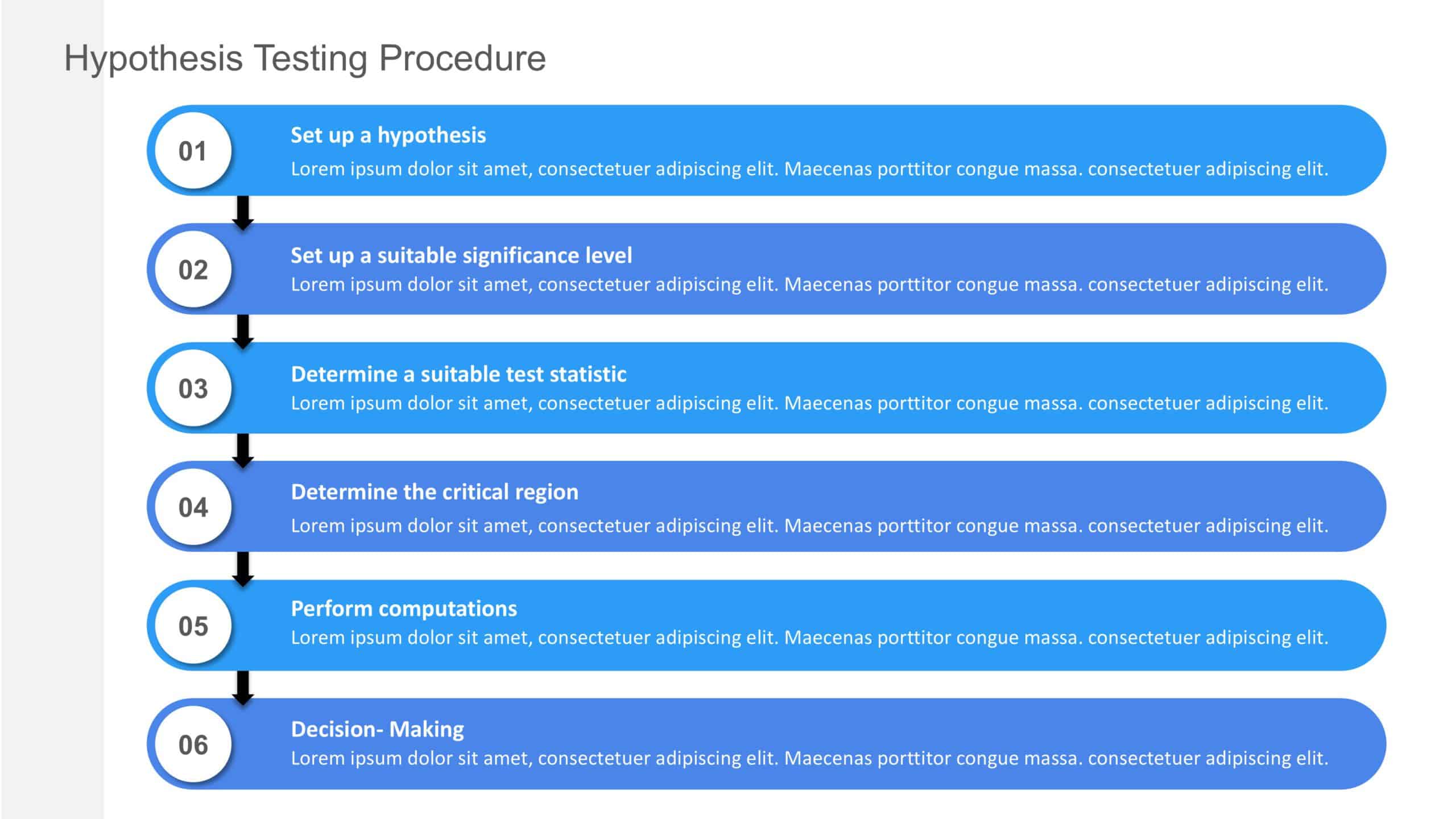 Hypothesis Testing Method PowerPoint Template