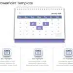 2025 Google Slides and PowerPoint Calendar Template Theme 1