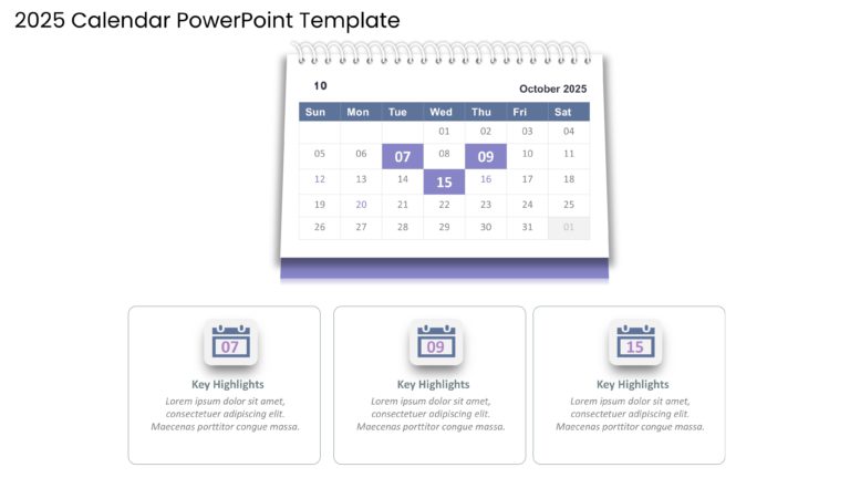 2025 Google Slides and PowerPoint Calendar Template Theme 10