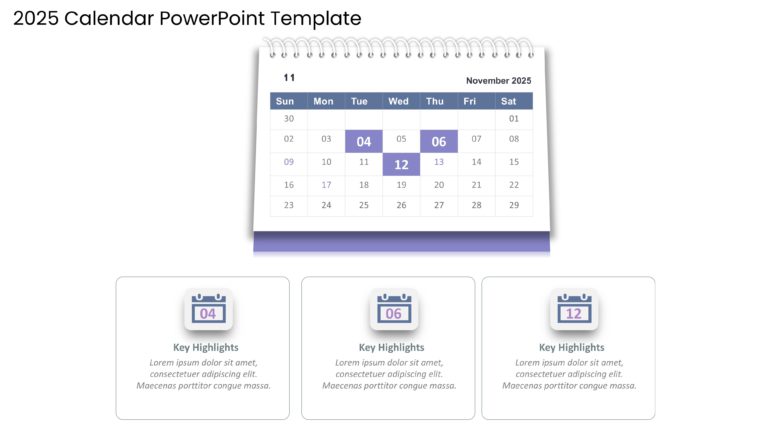 2025 Google Slides and PowerPoint Calendar Template Theme 11