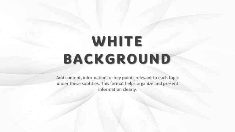 White PowerPoint Background & Google Slides Theme 1