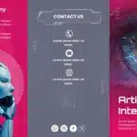 AI PowerPoint Poster Template & Google Slides Theme 1