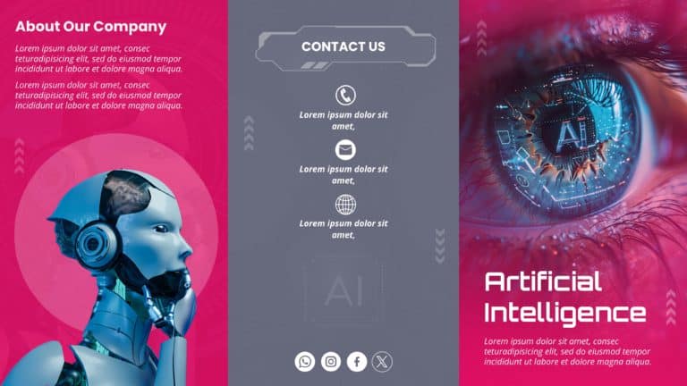 AI PowerPoint Poster Template & Google Slides Theme 1