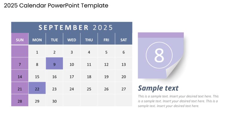 2025 Google Slides and PowerPoint Calendar Template Theme 21