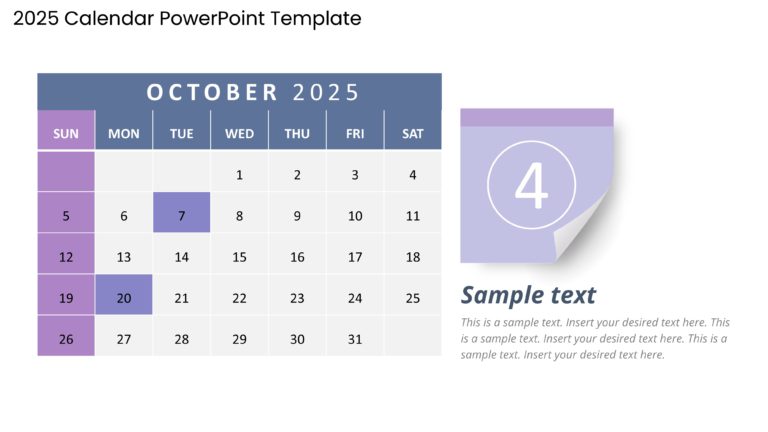 2025 Google Slides and PowerPoint Calendar Template Theme 22