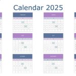 2025 Google Slides and PowerPoint Calendar Template Theme 41