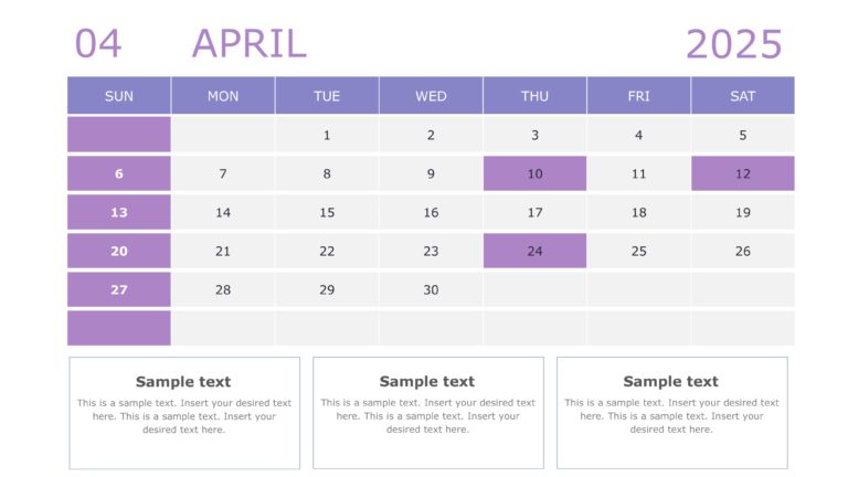 2025 Google Slides and PowerPoint Calendar Template Theme 45