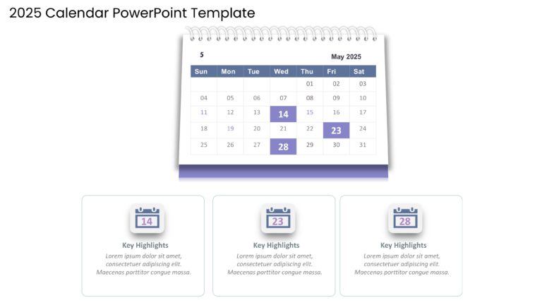 2025 Google Slides and PowerPoint Calendar Template Theme 5