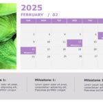 2025 Google Slides and PowerPoint Calendar Template Theme 55