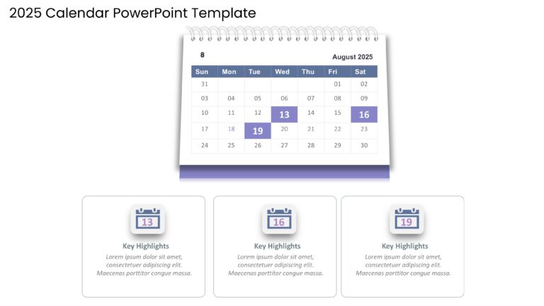 2025 Google Slides and PowerPoint Calendar Template Theme 8