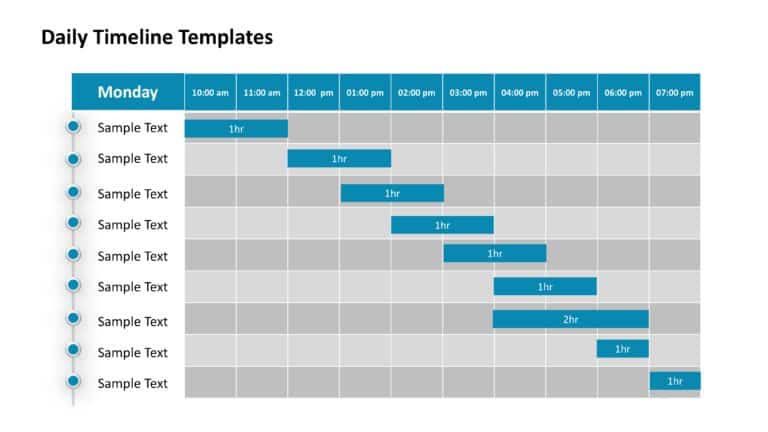 Daily Gantt Chart Presentation Templates & Google Slides Theme 2