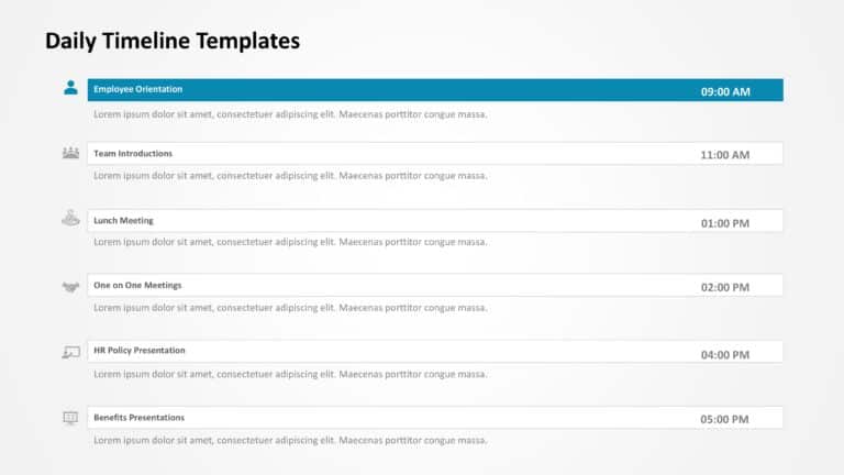 Daily Gantt Chart Presentation Templates & Google Slides Theme 3