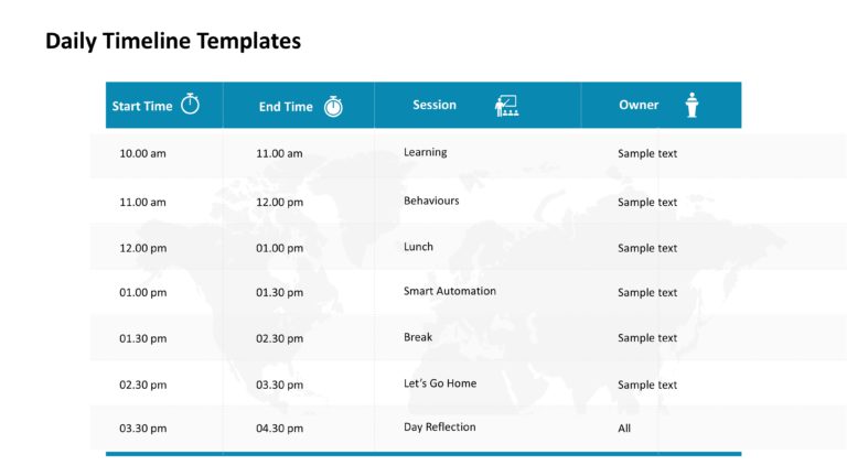 Daily Gantt Chart Presentation Templates & Google Slides Theme 4