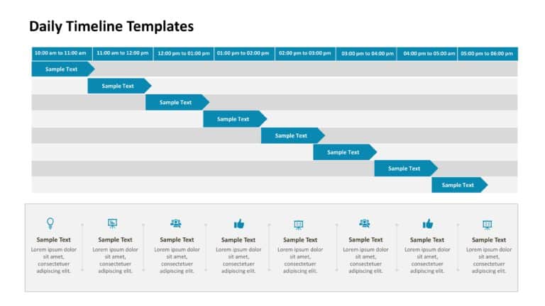 Daily Gantt Chart Presentation Templates & Google Slides Theme 7