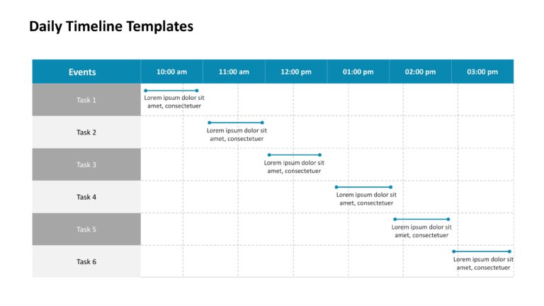 Daily Gantt Chart Presentation Templates & Google Slides Theme 8