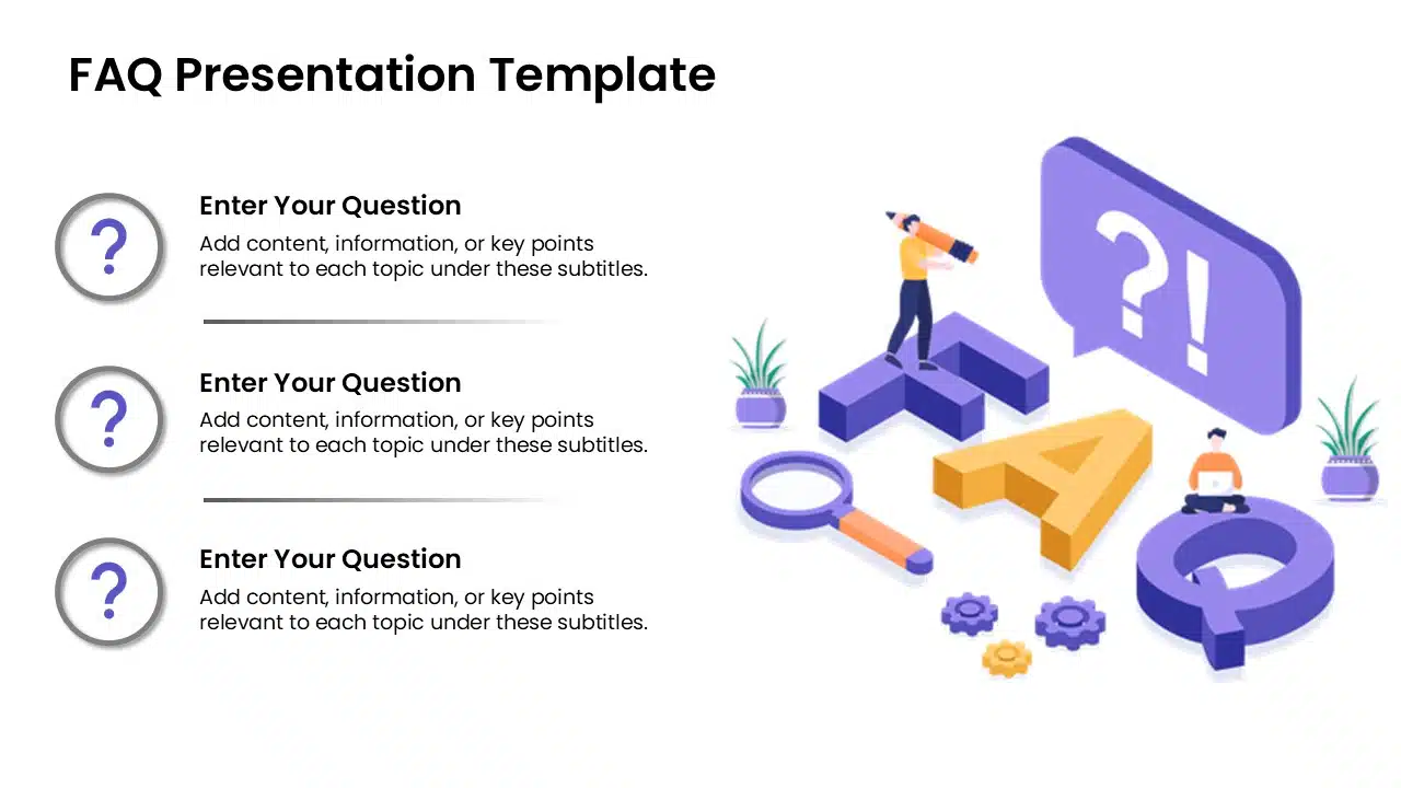 FAQ Presentation Template & Google Slides Theme