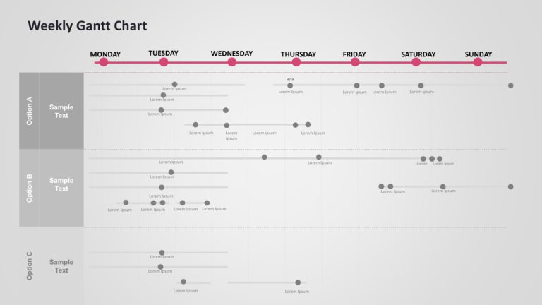 Weekly Gantt Chart Presentation Templates & Google Slides Theme 9