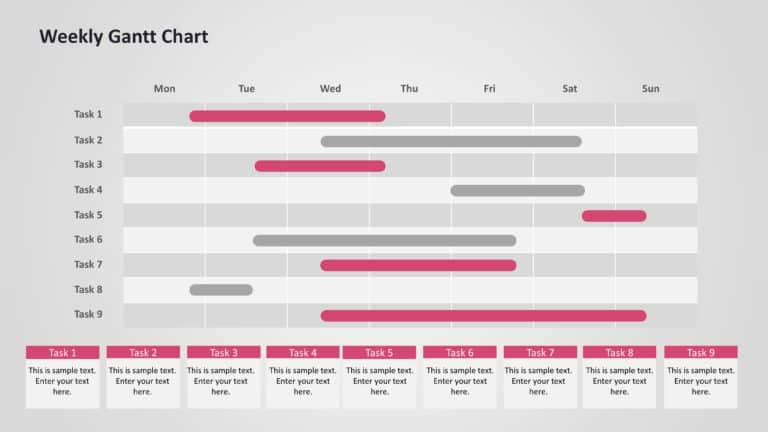 Weekly Gantt Chart Presentation Templates & Google Slides Theme 3