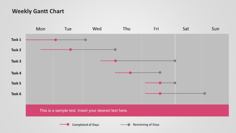 Weekly Gantt Chart Presentation Templates & Google Slides Theme 5