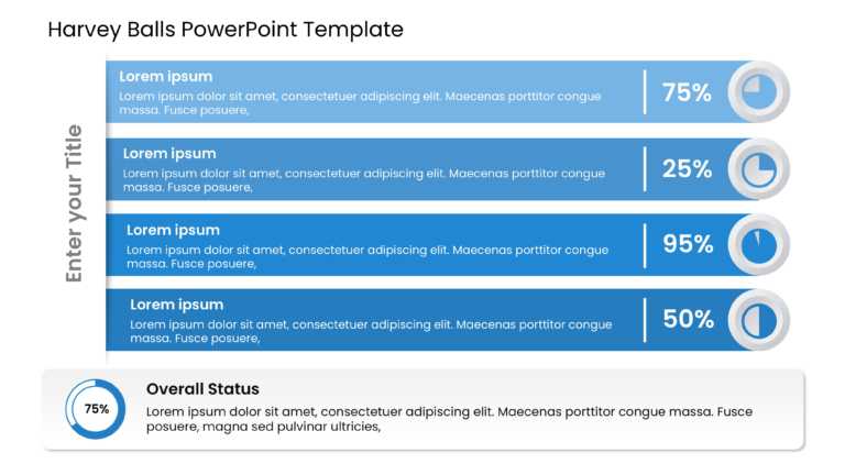 Harvey Balls 07 PowerPoint Template & Google Slides Theme 1