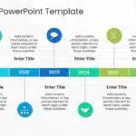 6 Year Timeline Graphic For PowerPoint & Google Slides Theme 1