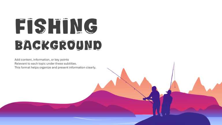 Fishing Background For PowerPoint